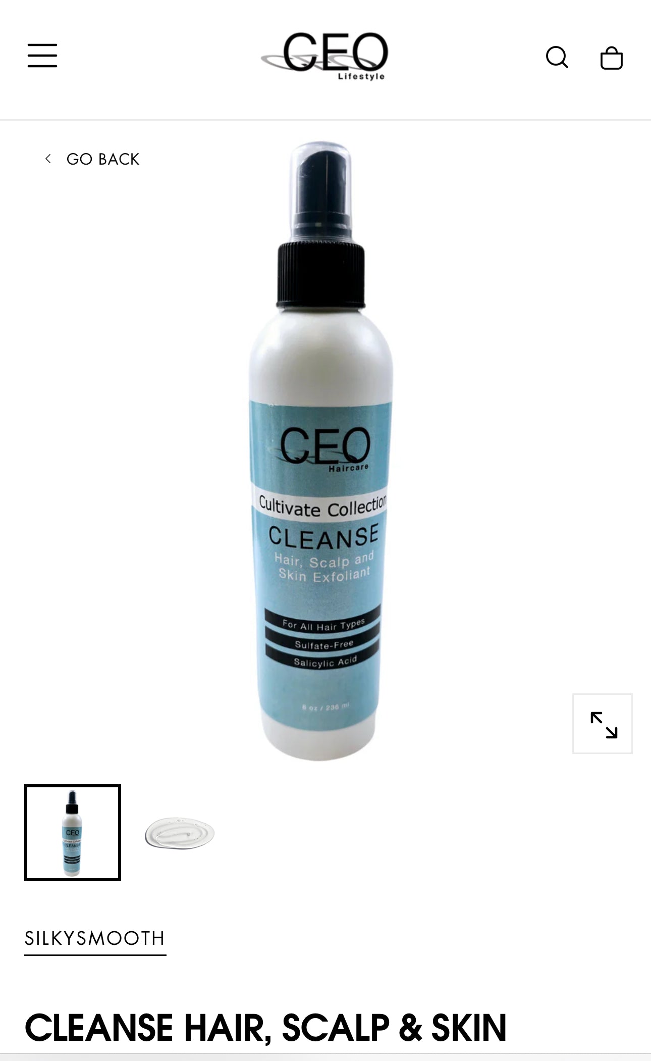 Cleanse Hair, Scalp, & Skin Exfoliant by CEO Hair Care